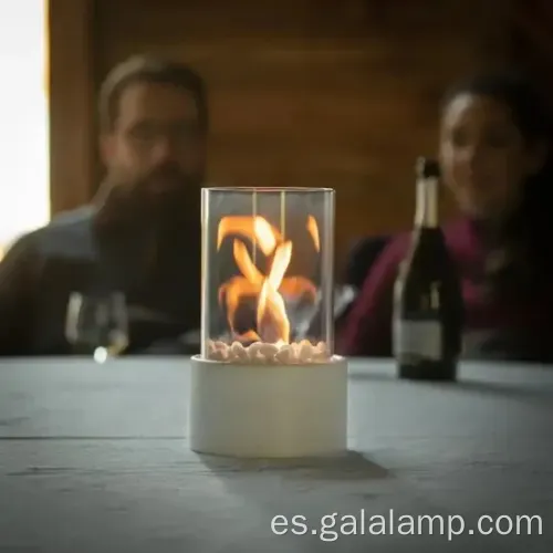 Mini chimenea de alcohol portátil para ambiente comedor al aire libre